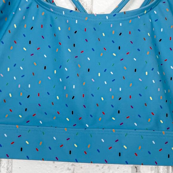 Humankind x Target Bathing Suit Top Pride Month Rainbow Sprinkles M - Picture 3 of 7